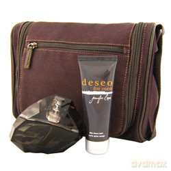 Jennifer Lopez Deseo for Men Zestaw - woda toaletowa 100ml spray + balsam po goleniu 75ml + kosmetyczka (71534) [PERFUMY]