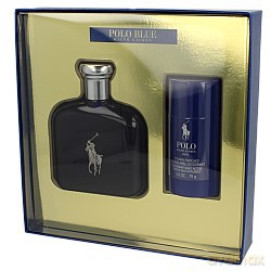 Ralph Lauren Polo Blue Zestaw - woda toaletowa 125ml spray + dezodorant sztyft 75ml - bezalkoholowy (38748) [PERFUMY]