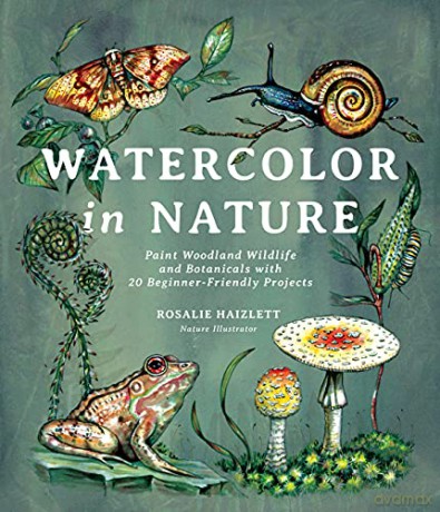 Watercolor in Nature: Paint Woodland Wildlife and Botanicals with 20 Beginner-Friendly Projects - Rosalie Haizlett [KSIĄŻKA]
