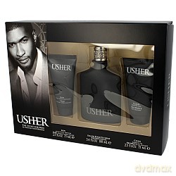 Usher Zestaw dla Mężczyzny - Woda Toaletowa 100ml spray + Balsam po Goleniu 75ml + żel pod Prysznic 75ml [PERFUMY]