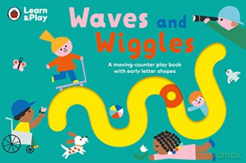 Waves and Wiggles: A moving-counter play book with early letter shapes - Ladybird [KSIĄŻKA]