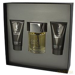 Yves Saint Laurent L Homme Zestaw - woda toaletowa 100ml spray + balsam po goleniu 50ml + żel pod prysznic 50ml (01845/20016/26171) [PERFUMY]