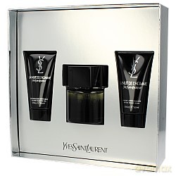 Yves Saint Laurent La Nuit De L Homme Zestaw - woda toaletowa 60ml spray + balsam po goleniu 50ml + żel pod prysznic 50ml (13248) [PERFUMY]