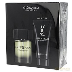 Yves Saint Laurent La Nuit De L Homme Zestaw - woda toaletowa 100ml spray + żel pod prysznic 100ml (61475) [PERFUMY]