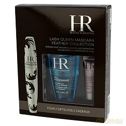 Helena Rubinstein Zestaw - Lash Queen Feather Collection Pogrubiający tusz do rzęs 7ml - 01 black/czarny + Collagenist Eye Zoom Krem pod oczy 3ml + All Mascars! Płyn do demakijażu oczu 50ml (29923) [KOSMETYKI]