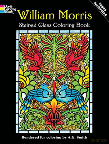 William Morris Stained Glass Coloring Book - William Morris [KSIĄŻKA]