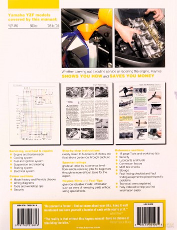 Yamaha YZF-R6 Haynes Repair Manual - Haynes [KSIĄŻKA]