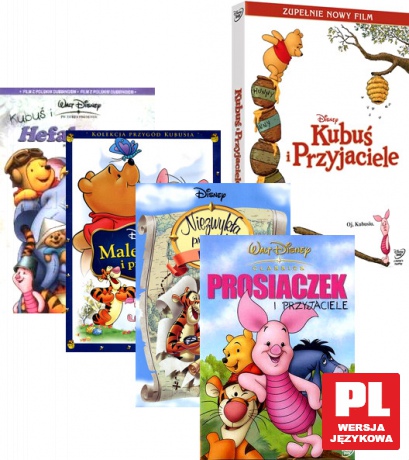 Kubuś i przyjaciele / Niezwykła przygoda Kubusia Puchatka / Prosiaczek i przyjaciele /  Kubuś i Hefalumpy / Maleństwo i przyjaciele (Disney) [5DVD]