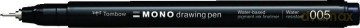 Cienkopis Mono drawing pen czarny 005 0.2mm (4 szt)