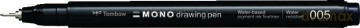 Cienkopis Mono drawing pen czarny 005 0.2mm (4 szt)