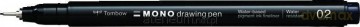 Cienkopis Mono drawing pen czarny 02 0.3mm (4 szt)