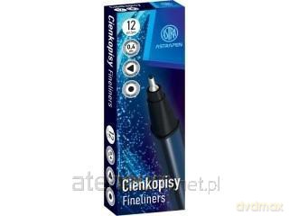 Cienkopis trójkątny czarny (12 szt)