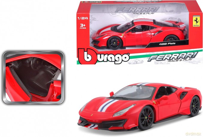 Ferrari 488 Pista red 1:24