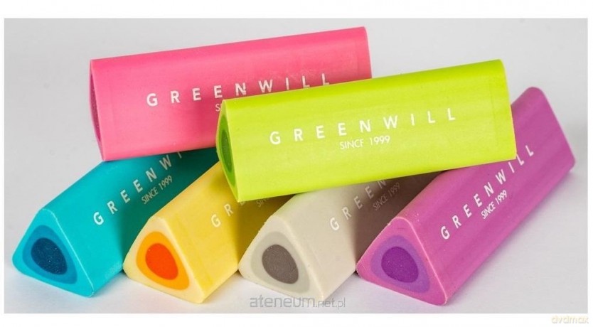 Gumka do mazania Greenwill mix kolorów (36 szt)