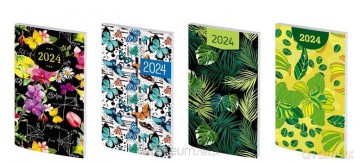 Kalendarz 2024 A6 Tygodniowy PCV MIX [KALENDARZ]