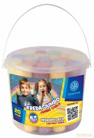 Kreda Jumbo Wiaderko Fun 20 szt