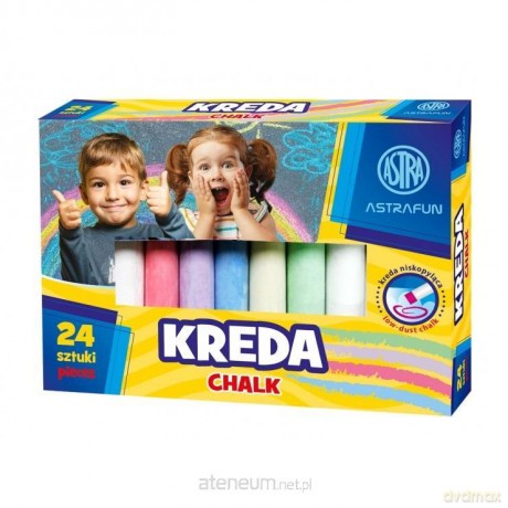 Kreda tablicowa Fun 24 szt