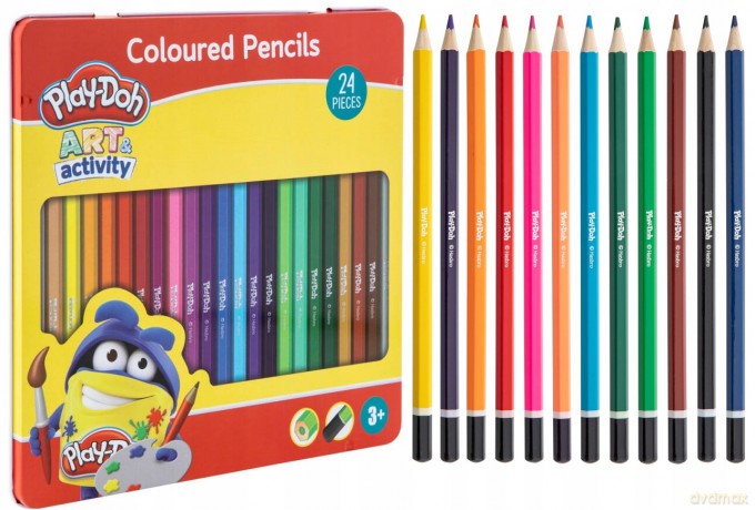 Kredki ołówkowe w puszcze 24 kolory Play-Doh
