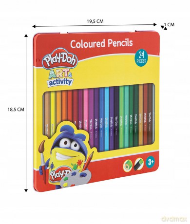 Kredki ołówkowe w puszcze 24 kolory Play-Doh
