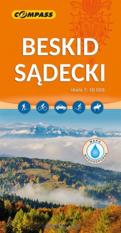 Mapa tur. - Beskid Sądecki 1:50 000 laminowana