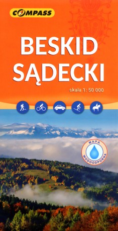 Mapa tur. - Beskid Sądecki 1:50 000 laminowana