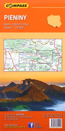 Mapa turystyczna - Pieniny 1:25 000 laminowana