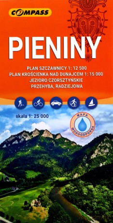 Mapa turystyczna - Pieniny 1:25 000 laminowana