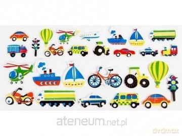 Naklejki piankowe 3D - Transport 35 szt