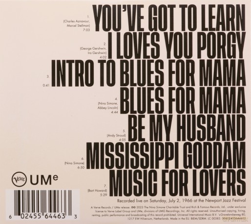 Nina Simone: You've Got To Learn [CD]