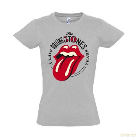 Rolling Stones: 50th Logo, Womans (M) [T-SHIRT]