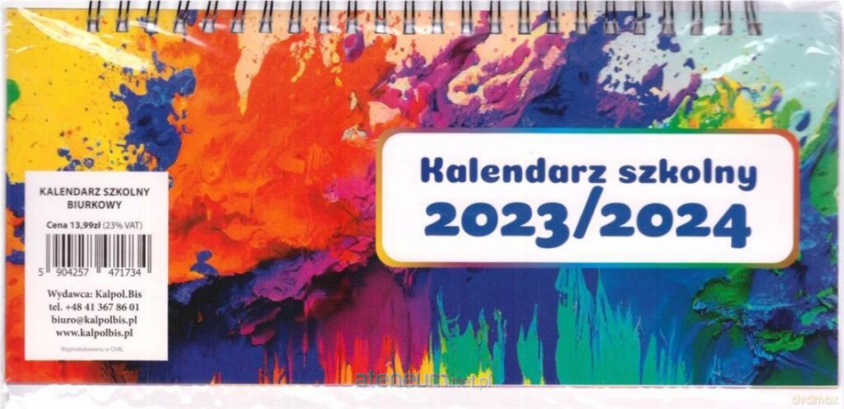 Kalendarz szkolny 2023/2024 biurkowy [KALENDARZ]