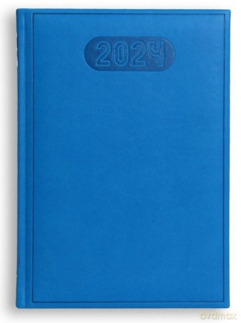 Terminarz 2024 A5 dzienny Print - granatowy [KALENDARZ]