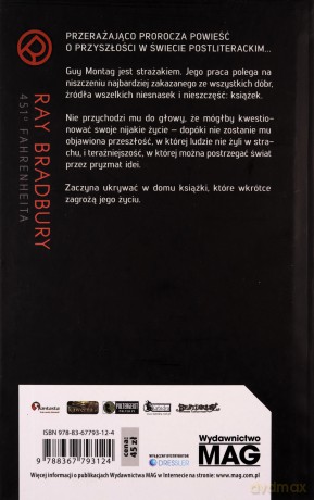 451 stopni Fahrenheita - Ray Bradbury [KSIĄŻKA]