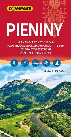 Mapa turystyczna - Pieniny 1:25 000
