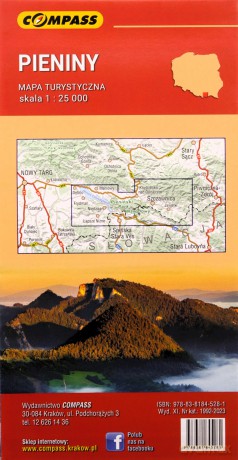 Mapa turystyczna - Pieniny 1:25 000