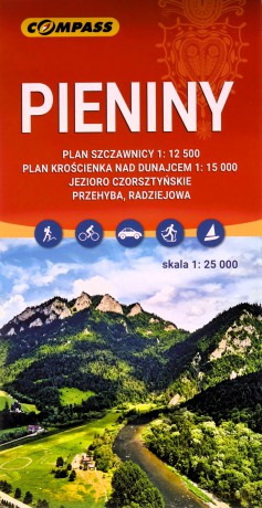 Mapa turystyczna - Pieniny 1:25 000