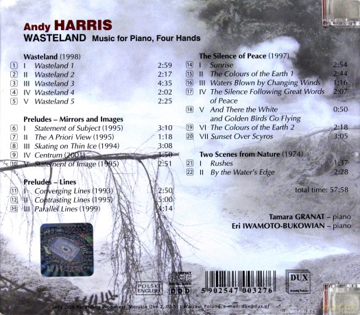 Wasteland - Andy Harris [CD]