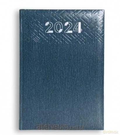 Terminarz 2024 A5 dzienny Milano - niebieski [KALENDARZ]