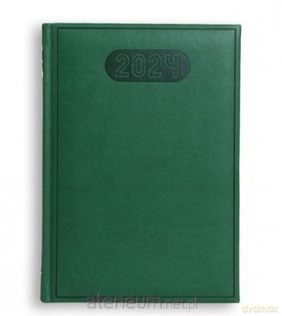Terminarz 2024 A5 dzienny Print - zielony [KALENDARZ]