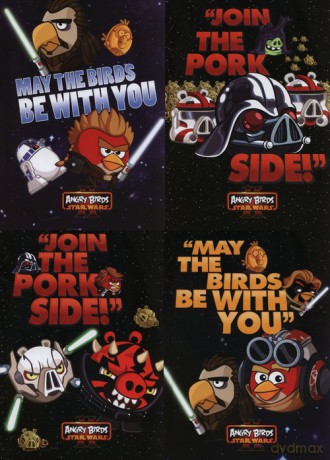 Brulion A5 Angry Birds Star Wars w kratkę 96 kartek 5 sztuk mix