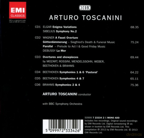 Arturo Toscanini: Icon: Arturo Toscanini (Limited) [6CD]