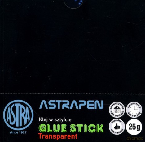 Klej w sztyfcie Transparent 25g 12 sztuk