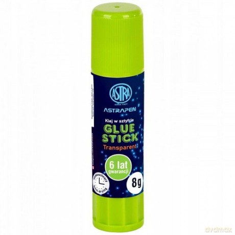 Klej w sztyfcie transparent 8g 30 sztuk