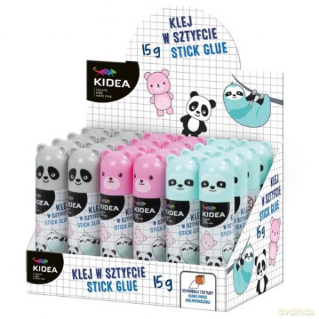 Klej w sztyfcie z figurką 15 g Display 24 sztuki