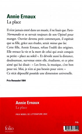 La Place - Annie Ernaux [KSIĄŻKA]
