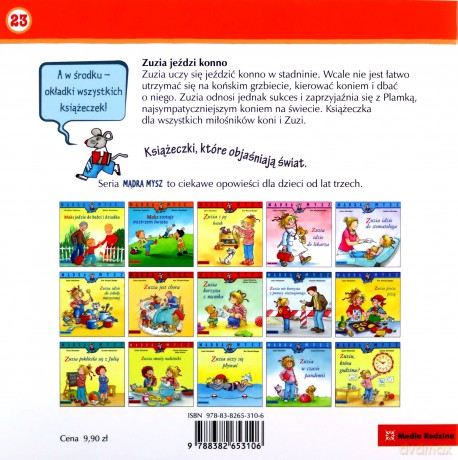 Mądra Mysz Zuzia jeździ konno - Liane Schneider [KSIĄŻKA]
