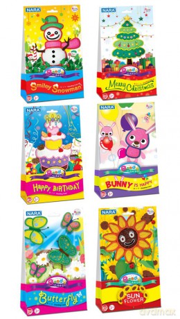 Modelina Nara Beady Card