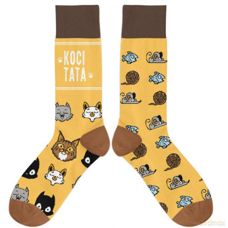 Molom Skarpetki Koci tata 42/46