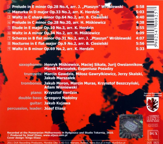 In The Rythm Of Chopin - Józef Eliasz & Eljazz Big-Band (digipack) [CD] 