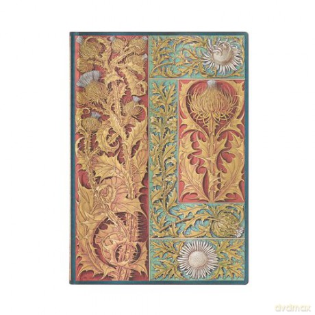 Notatnik w linie, Paperblanks Wild Thistle Midi Flexi
